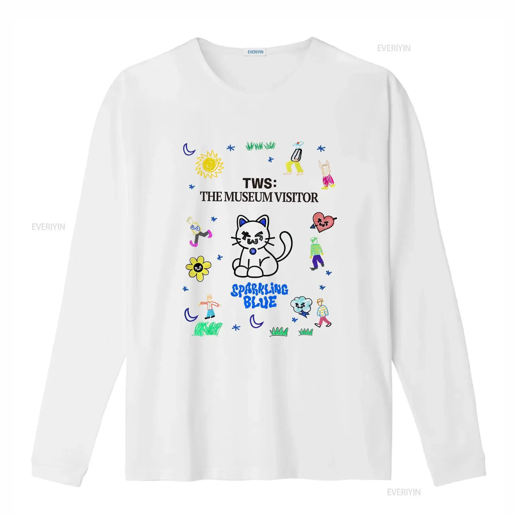 TWS Kpop The Museum Visitor T shirt Sparkling Blue Album Merch Shinyu Dohoon Youngjae Hanjin vintage Washed Comfortable
