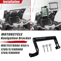 22mm 1200 Motorcycle Phone Holder Stand GPS Navigation Plate Bracket For Ducati MULTISTRADA MTS 950/1200/S 1260 ENDURO 2020-2021