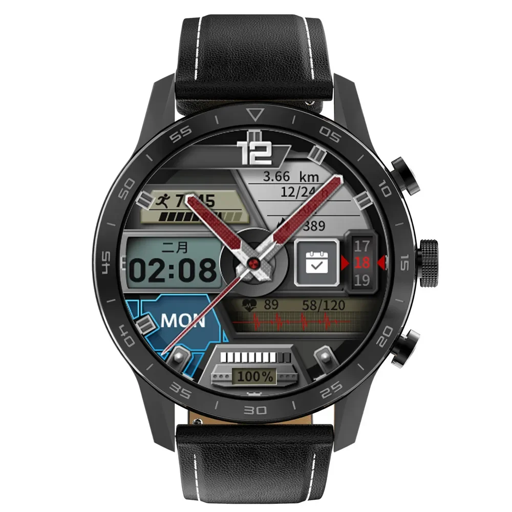 ساعة ذكية مقاومة للماء 1.39 بوصة HD شاشة بلوتوث مكالمة زر دوار شحن لاسلكي معصمه جهاز تعقب للياقة البدنية ساعة ذكية