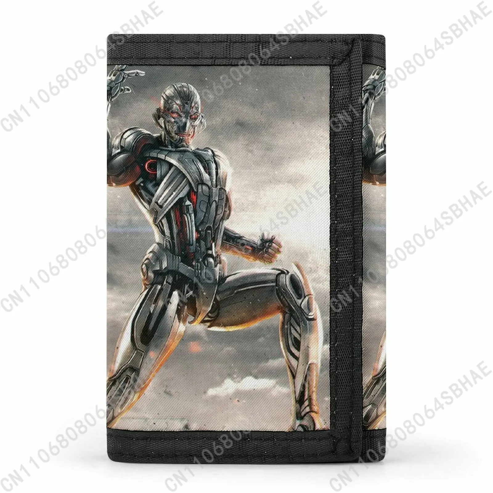 

Marvel Ultron Tri Fold Wallet Teenage Girls Boys Slim 3 Fold Card Personalized Pattern Purse School Daily Use Cosplay
