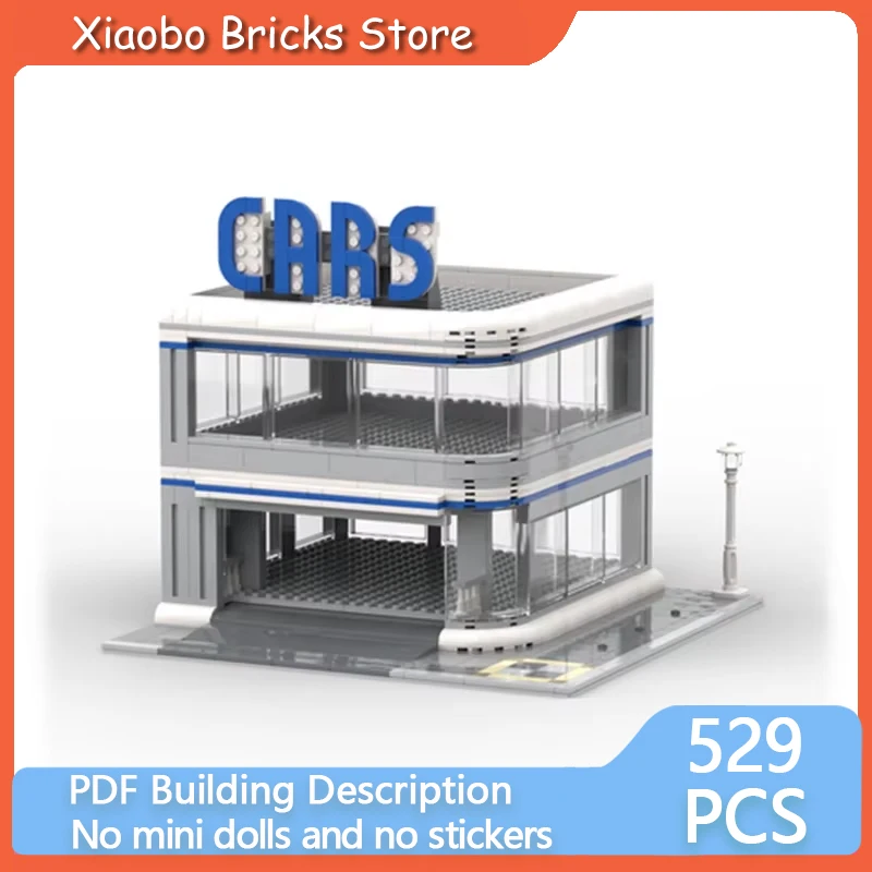 

City Car Model MOC Building Bricks Speed Champion Parking Lot Modular Technology Gifts Children Holiday Assemble Toys Suit