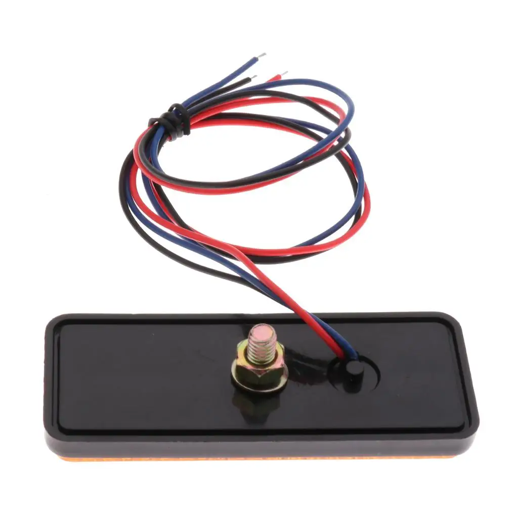 Compact LED Brake Light Tail Indicator Reflector Lamp 12V for Car Truck Motorcycle Trailer SUV Applications