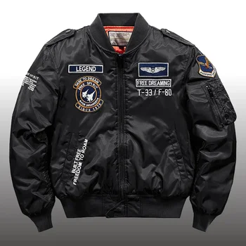 Winter Hip Hop Thick Warm Jacket Men High Quality Military Motorcycle Ma-1 Aviator Pilot Coats Male Baseball Bomber Jacket 3 Winter Hip Hop Thick Warm Jacket Men High Quality Military Motorcycle Ma-1 Aviator Pilot Coats Male Baseball Bomber Jacket 3