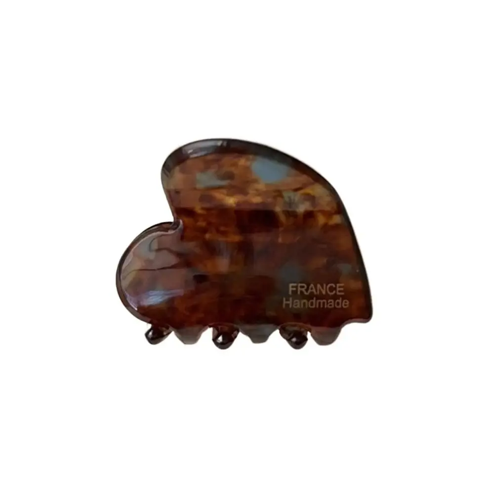 

Retro Acetic Acid Love Heart Hair Claw Y2K Barrettes Mini Hair Claw Side Clip Headwear Hair Grab Clip Daily