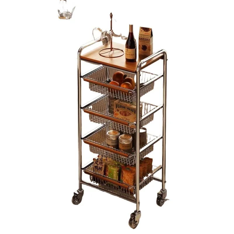 

Medieval, trolley, household, shelf, floor, snack, storage rack, multi layer, removable