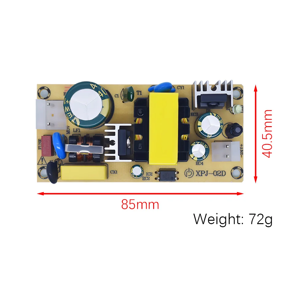 XCW AC-DC 12V3A 24V1.5A 36W Switching Power Supply Module Bare Circuit 220V to 12V 24V Board for Replace/Repair 1/3/5PCS