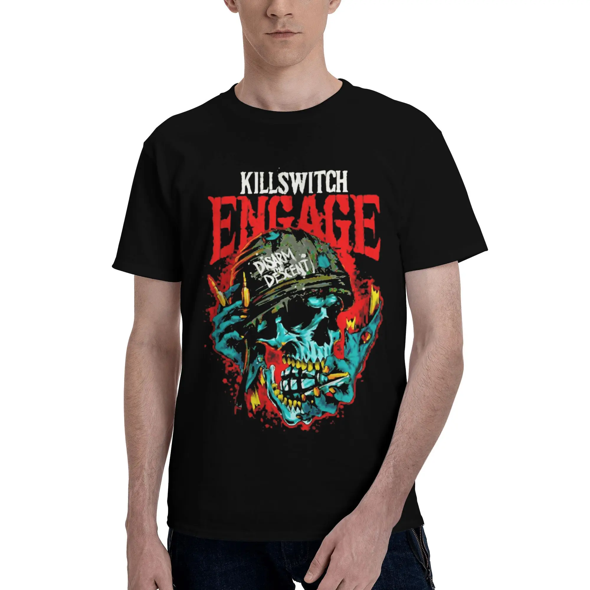 

Testament Band T Shirts Men's 100% Cotton Novelty T-Shirt Crewneck Tees Short Sleeve Clothes Plus Size