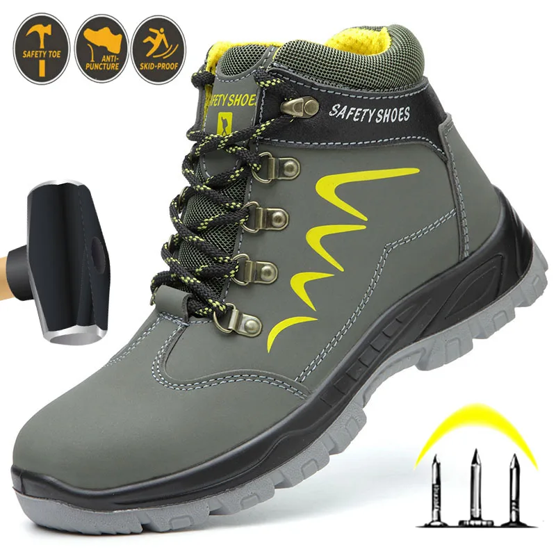 Men Safety Shoes Winter Shoes Men Steel Toe Shoes Working Shoes With Protection Work Sneakers Indestructible Work Safety Boots