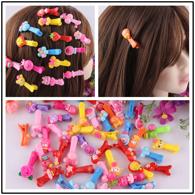 

600Pcs/Lot DIY Multi Plastic Candy Colore Jelly Hair Duck Clips Moetry Baby Hairpin Styling Tools Accessories HA1432
