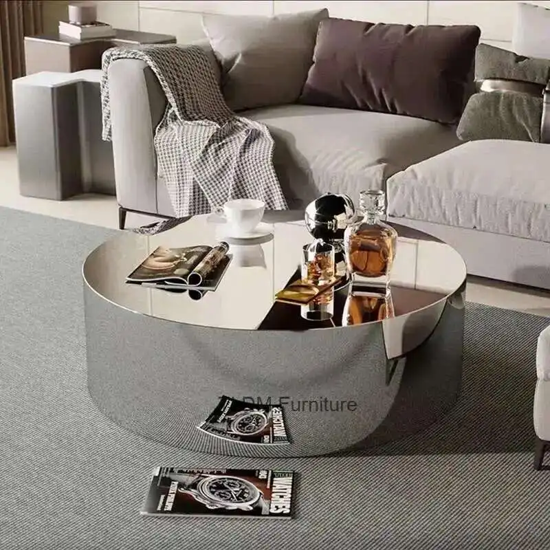 

Stainless Steel Mirror Coffee Table Decoration Nordic Designer Corner Table Home Sofa Side Table Luxury Living Room Furniture