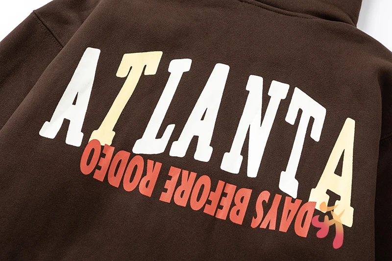 American Street Winter Cactus Jack Hoodie Letter Print Hooded Sweatshirts Casual Loose Fleece Hoodys Men Women Tops