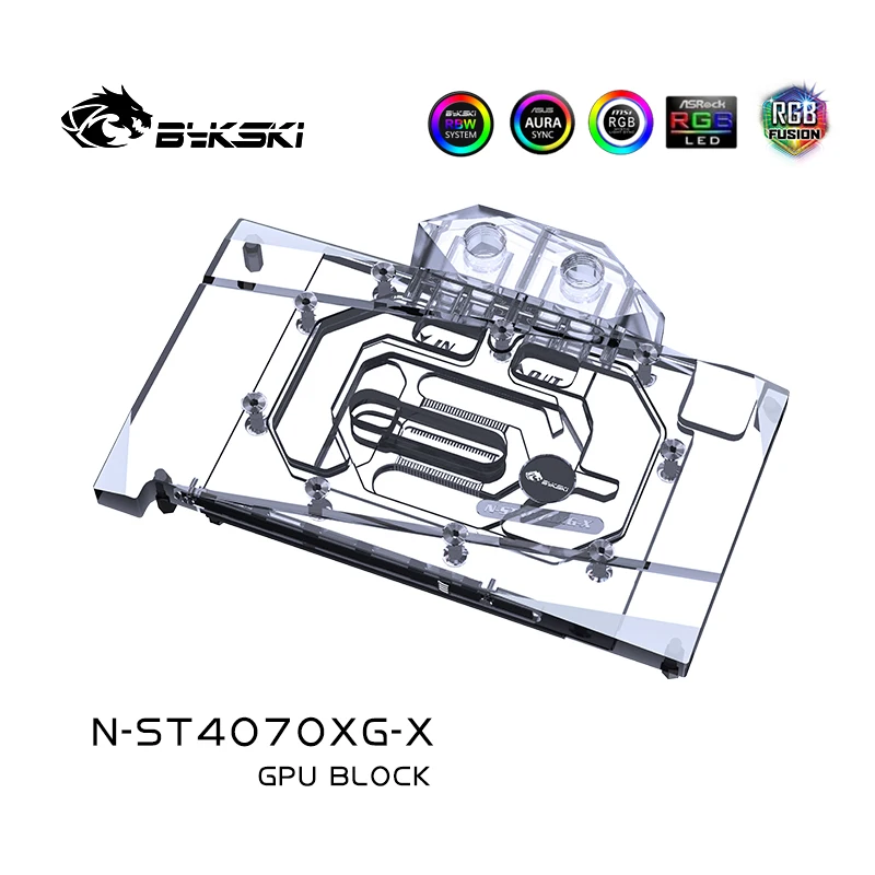 Bykski GPU Custom Water Block For ZOTAC GeForce RTX 4070 12GB X GAMING Video Card Water Cooler Custom,Computer GPU Cooling Part