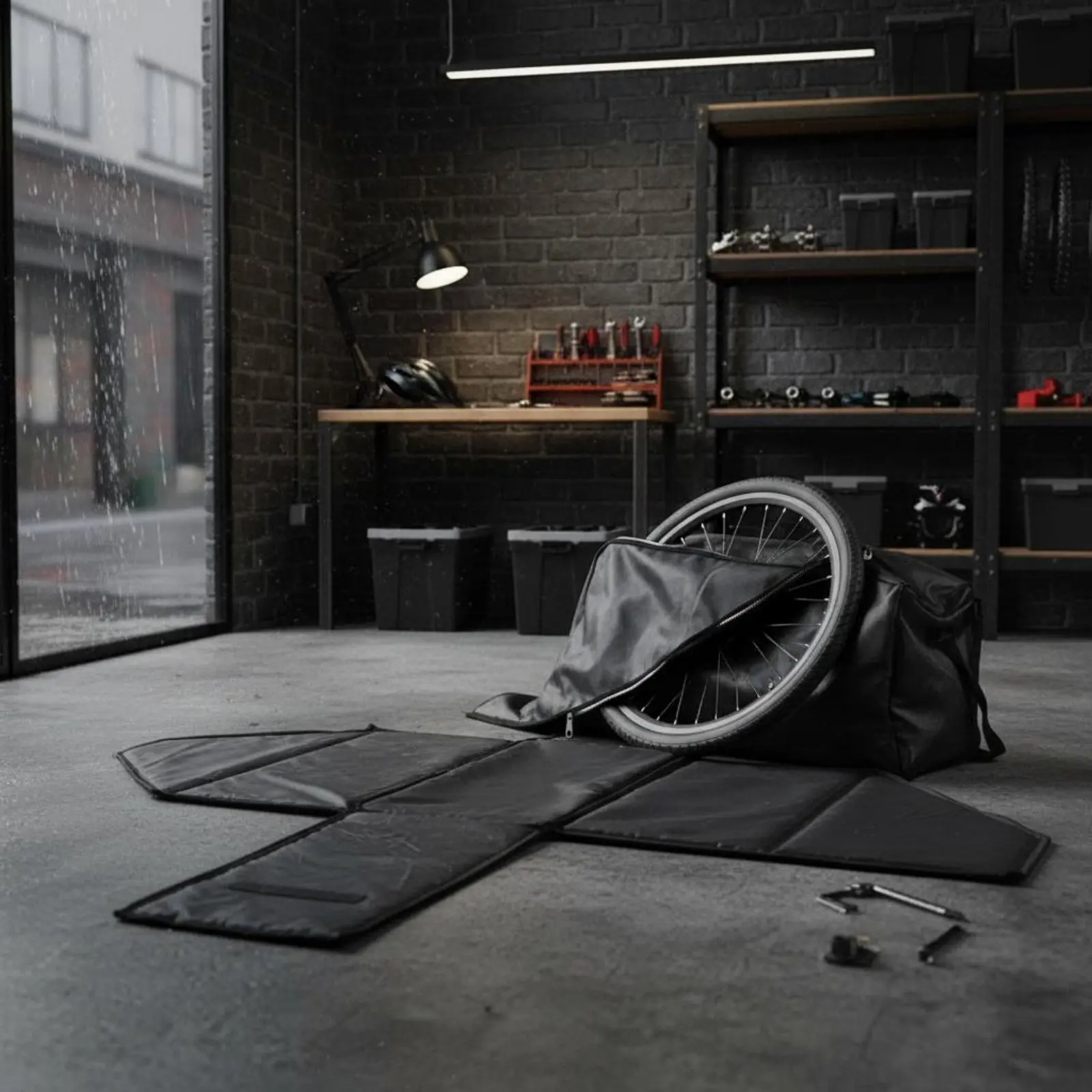 

Folding Bike Carrying Bag Large Capacity Folding Bike Storage Bag Two-Wheeler Carrying Bag Sturdy Construction for Commuters