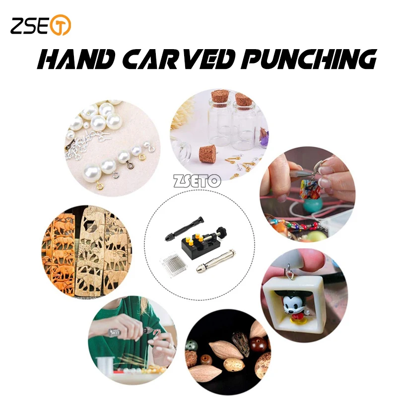 Drilling tool manual engraving punching PCB mini drill manual Fried Dough Twists drill clamping machine set