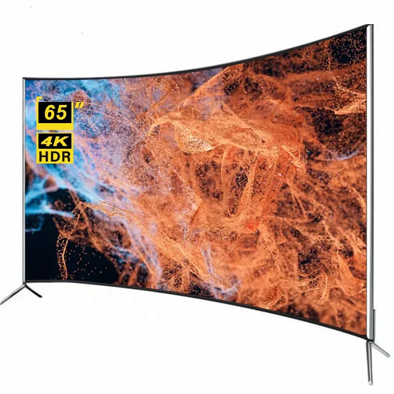 

65 Inch Curved Smart TV 4K Ultra HD LED TV Smart Television 65 Inch TV Big Screen