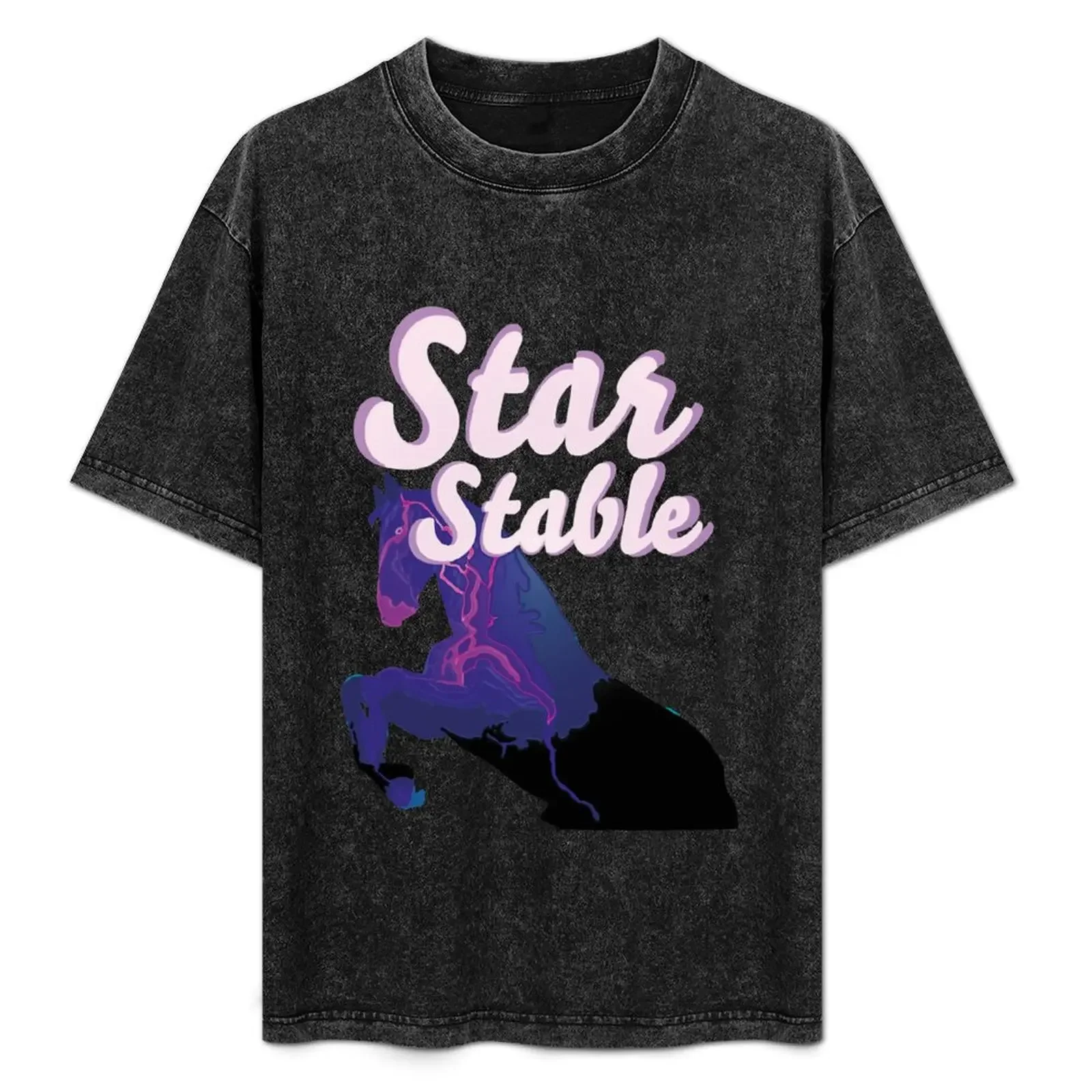 

Star Stable Online Game Purple Pink Horse T-Shirt Personalized t-shirt anime street wear plain t shirts men