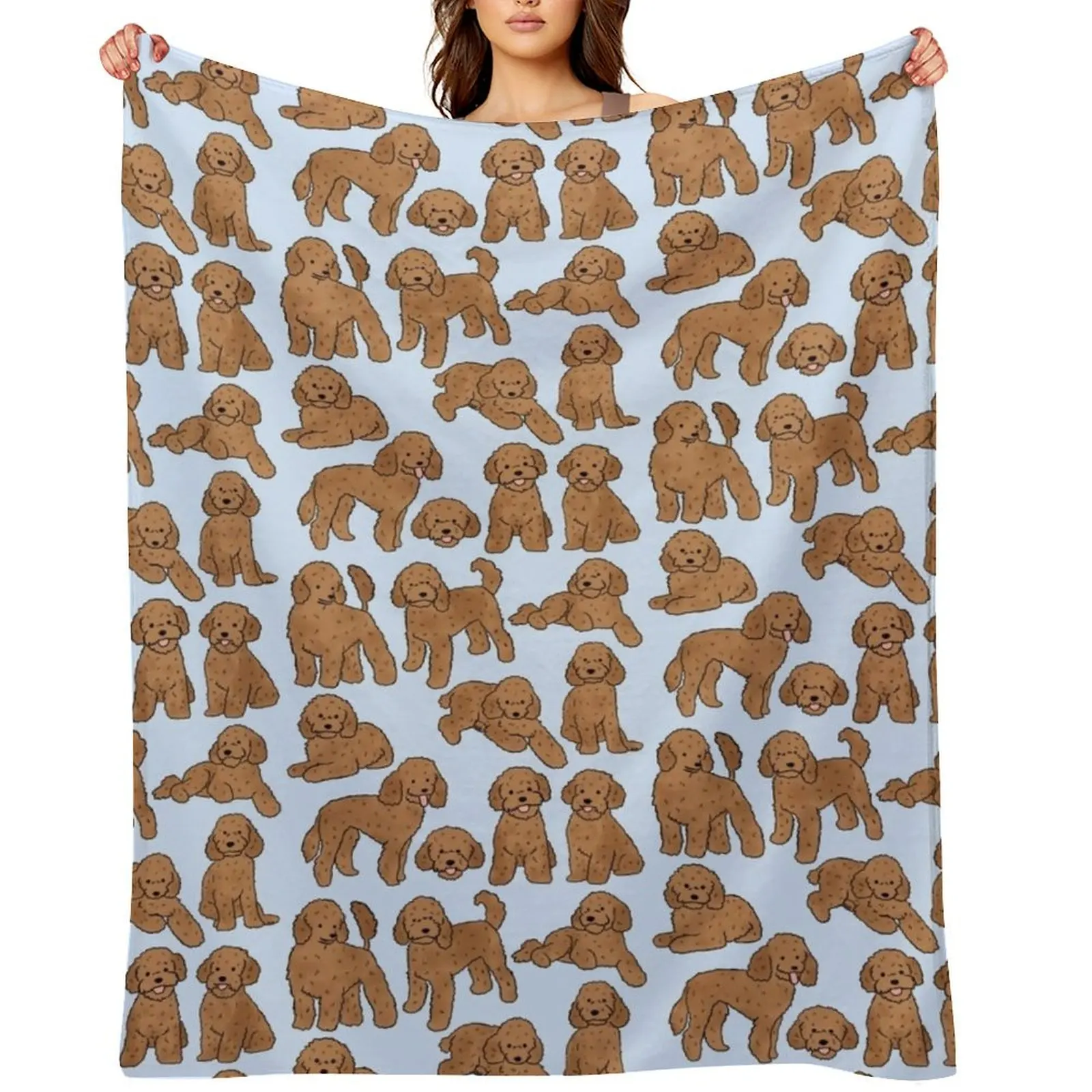 

Toy poodle dog pattern Throw Blanket blankets and throws Thermal heavy to sleep Warm Blankets