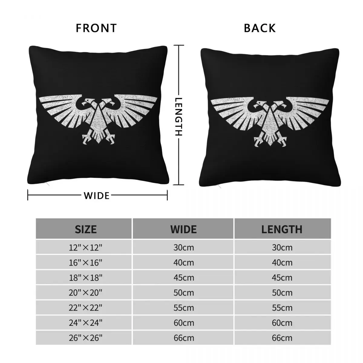 Imperial Aquila Symbol Pillowcase Polyester Linen Velvet Creative Zip Decor Throw Pillow Case Room 45x45