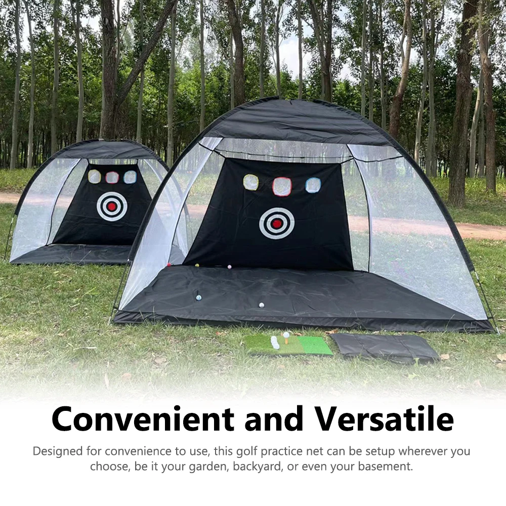 Indoor and Outdoor  Chipping Net Set Collapsible  Pitching Cages Foldable  Practice Net  Training Equipment Kit
