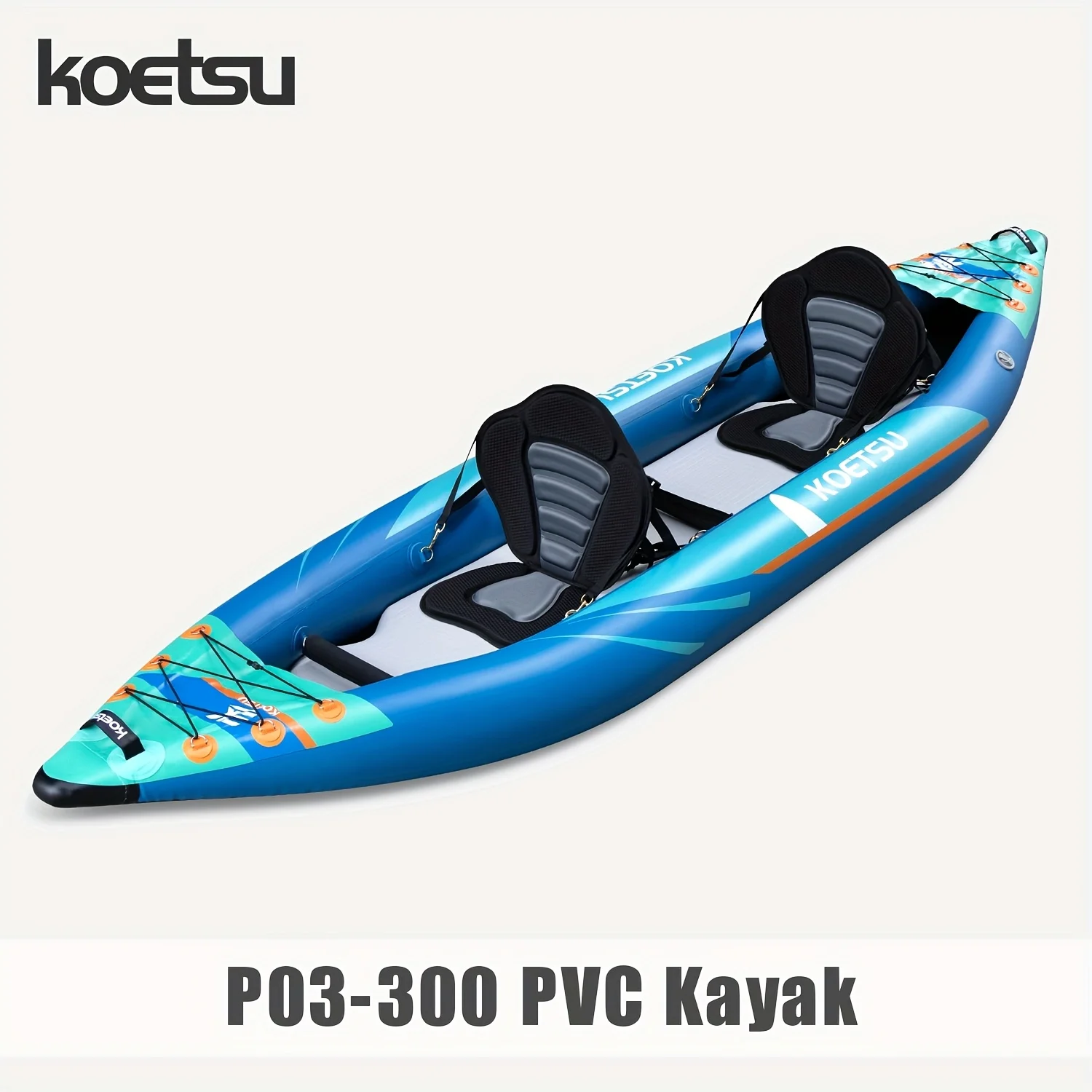 KOETSU P03 матовый надувной каяк, одинарная и двойная надувная лодка, подходит для водных занятий спортом на открытом воздухе, спорта, рыбалки
