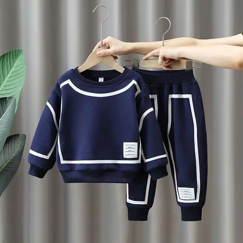 

Sets For Children Boy Girl Clothing Sets Children Pullover Sweatshirts + Cotton Sports Pants 2pc Kids Clothes Boy New Suit