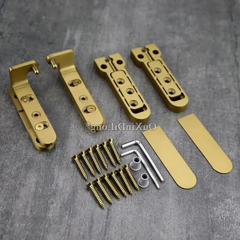 HOT 304 Stainless Steel Heavy Duty Door Pivot Hinge 3D Adjustable Invisible Hidden Door Hinges Install Up and Down Loading 100KG