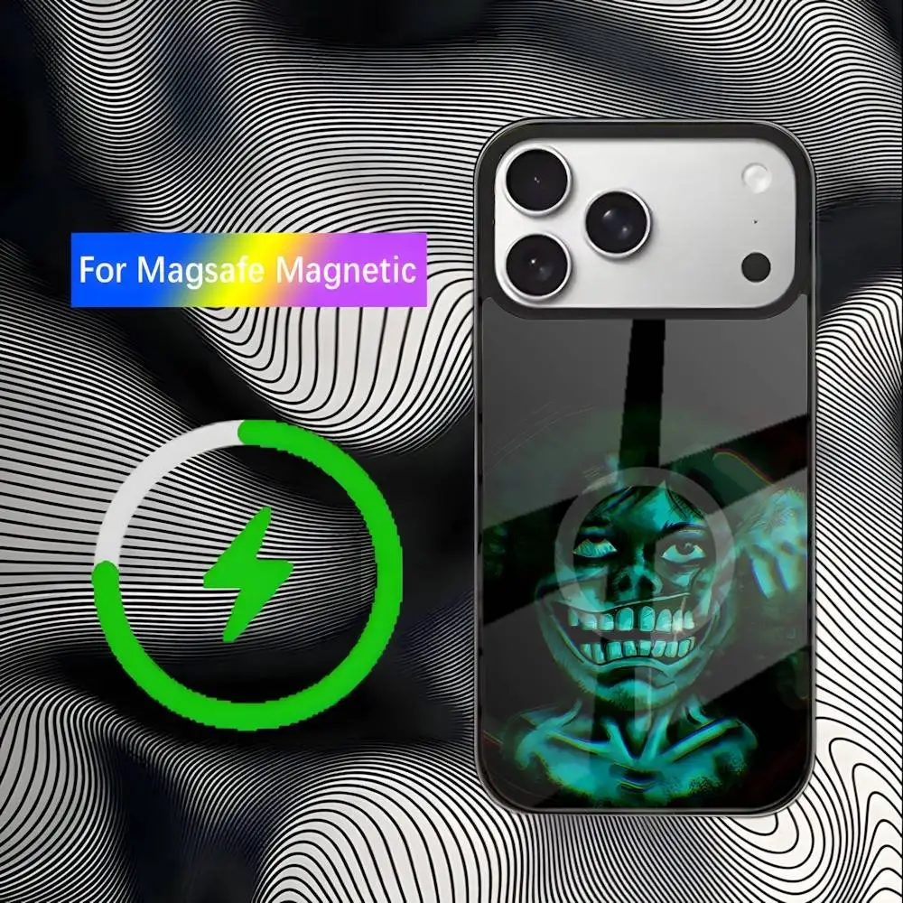 لا أنا لست حافظة هاتف ألعاب بشرية لهاتف iPhone 17,16,15,14,13,12,11,Pro,Max,Plus,Mini,SE4,E شحن لاسلكي Magsafe مغناطيسي