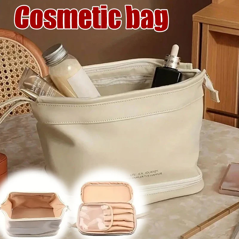 Cloud Makeup Bag Double-layer Portable Makeup Bag Portable Business Trip Toiletry Bag Toiletry Set Travel Storage Package