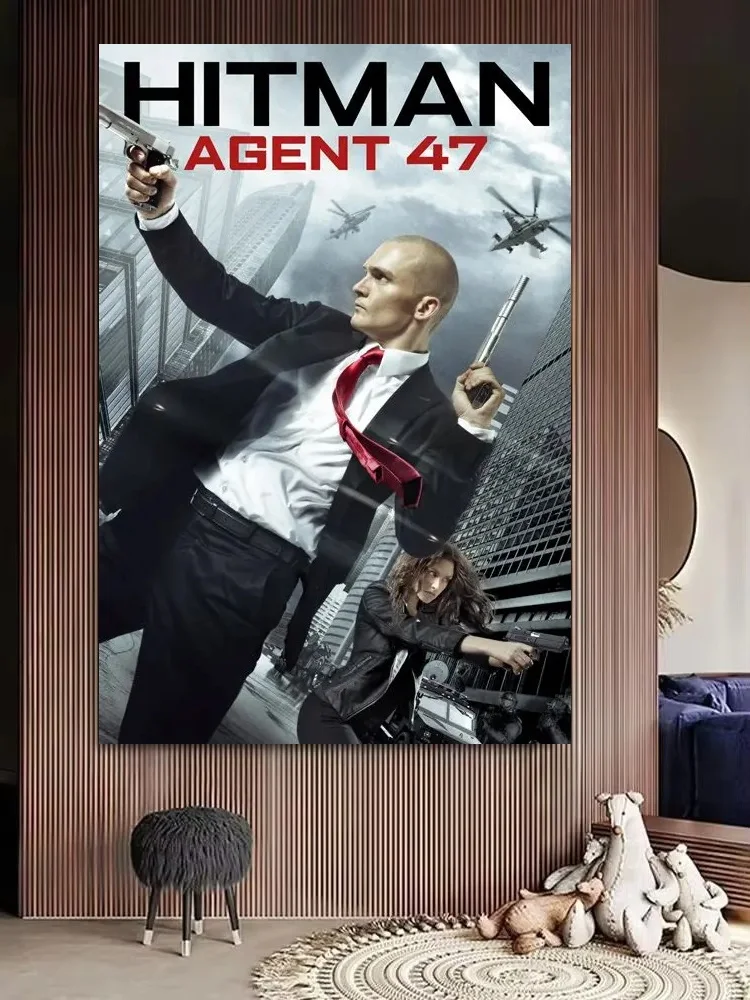 10Style Hitman Agent 47 Movie Print Art Canvas Poster, For Living Room Decor Home Wall Picture