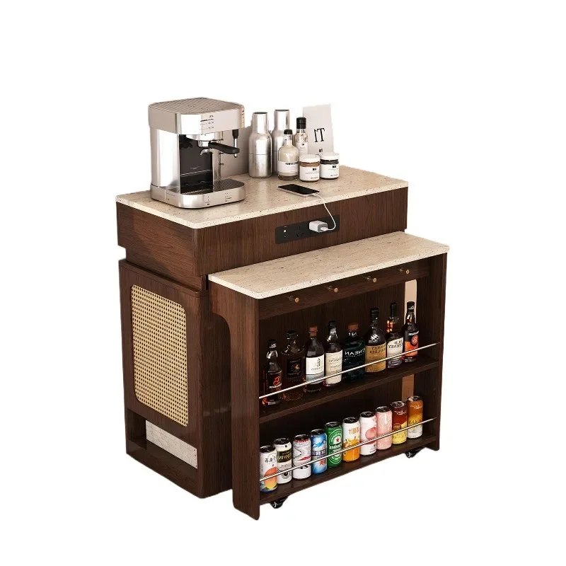 

Dining table integrated retractable folding small apartment household, kitchen bar, dining table and chair combination