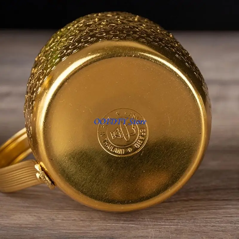367A Unique Thai Crafted Ice Cup For Refreshing Drink In Tin Aluminum Alloy