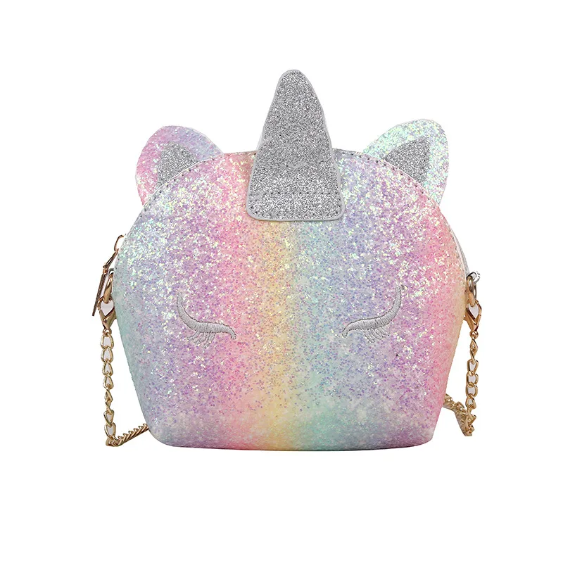 Children Messenger Bag Unicorn Backpack for Girl Fashionable Cute Mother Kids for Girl Handbag Cartoon Wallet Crossbody Bag 가방