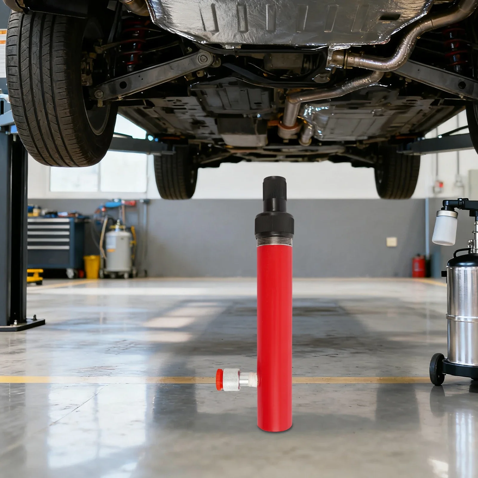 4 طن الثقيلة جاك تقف محرك هيدروليكي 4.92 بوصة رفع المدى الحمولة تسرب كفاءة رفع آمنة مستقرة سهلة الحمل الاستخدام #6