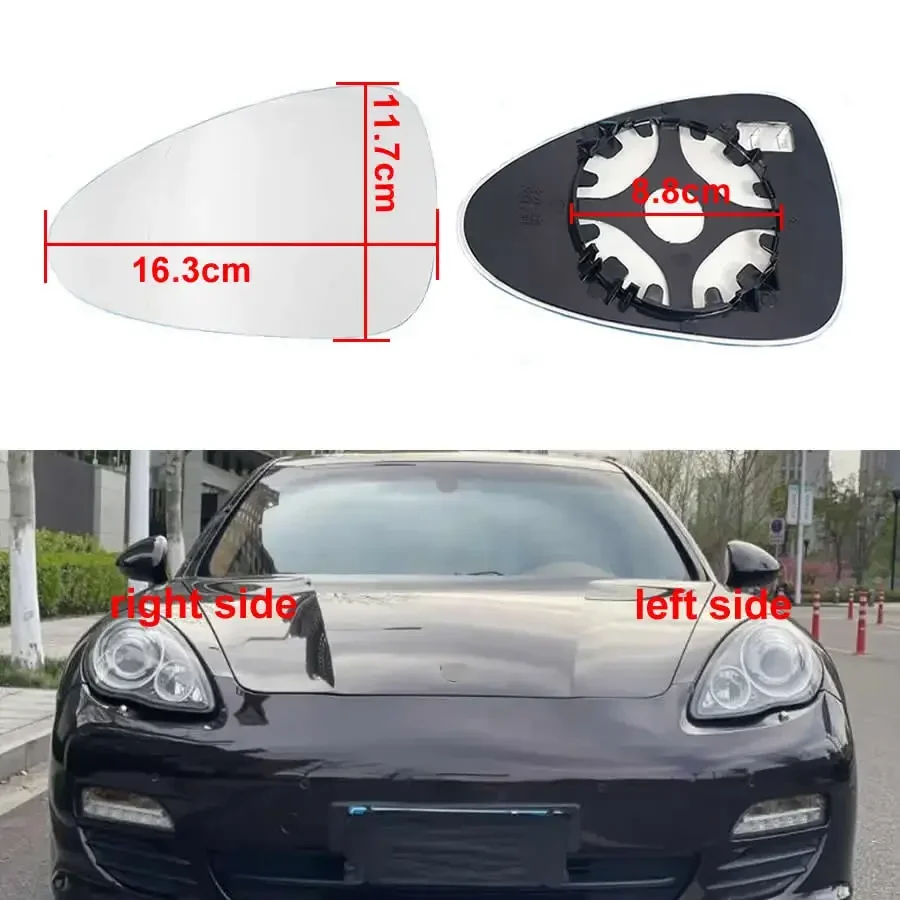 

For Porsche Panamera 2010 2011 2012 2013-2016 Car Accessories Replace Outer Rearview Side Mirror Glass Lens with Heating