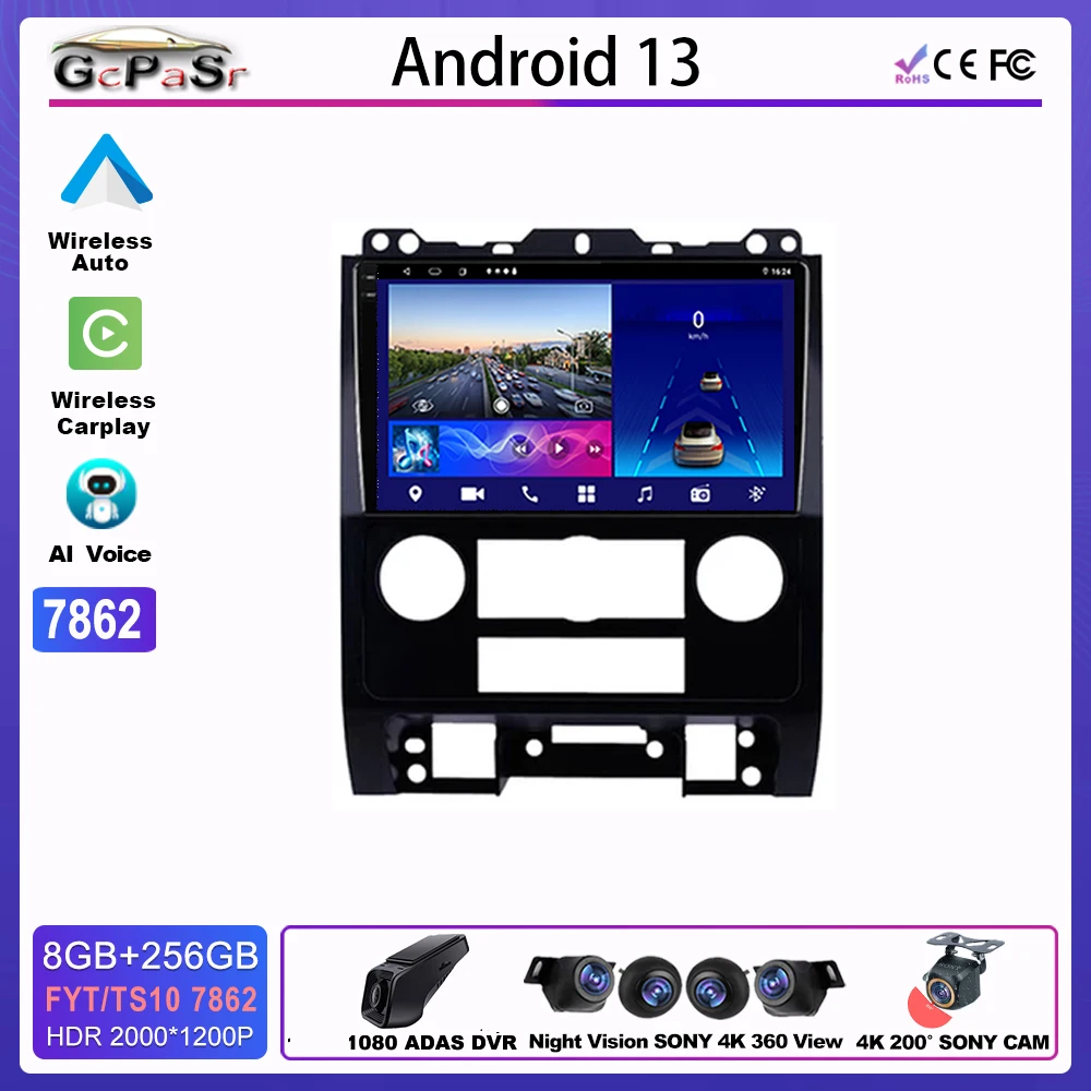 Car Stereos Android For FORD ESCAPE 2007 2008 2009 2010 2011 2012 Multimedia Center Accessories Automotive 5G DVD Wifi Display