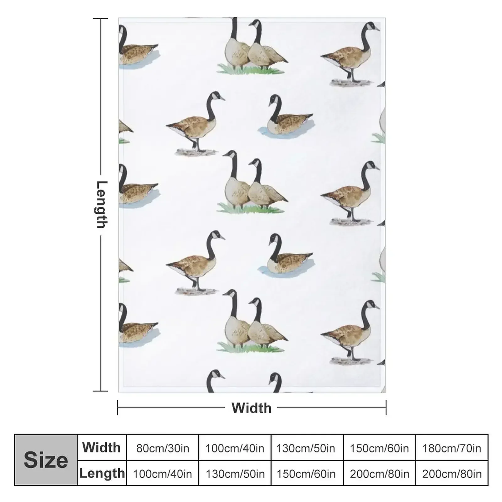 Canadian geese Throw Blanket christmas gifts halloween Summer Blankets