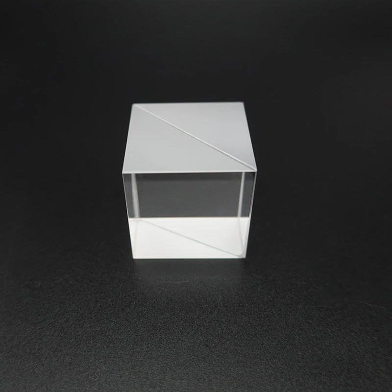 Beam Splitter Optical Prism 10Mm 15 Mm 20 Mm 25 Mm 30Mm Cube Splitting Ratio 50%:50% 90 Degree Image Conversion