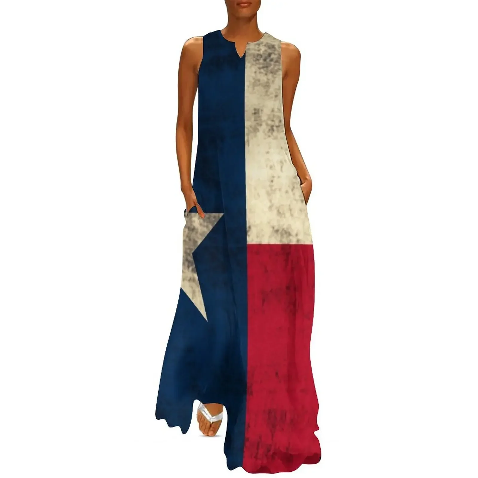 

Vintage Grunge Flag of Texas Long Dress summer dresses ladies 2025 women's summer jumpsuit dresses for woman Dress