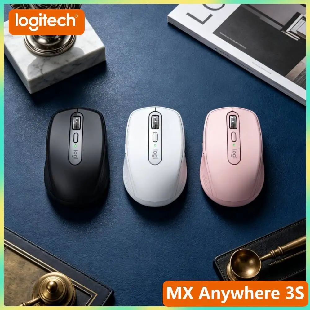 Office MX Anywhere 3S - 8000 DPI, 3-Device Bluetooth, Fast Charge, Perfect for Perfumery Desk & Daily Routine Work