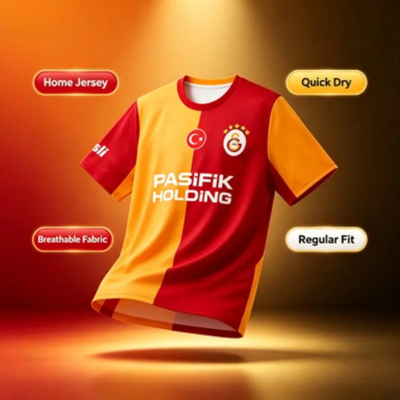 2026 Galatasaray Fan Style Football  Summer Sports Outdoors Breathable Quick Drying Streetwear 3D Print Parent-child Tee