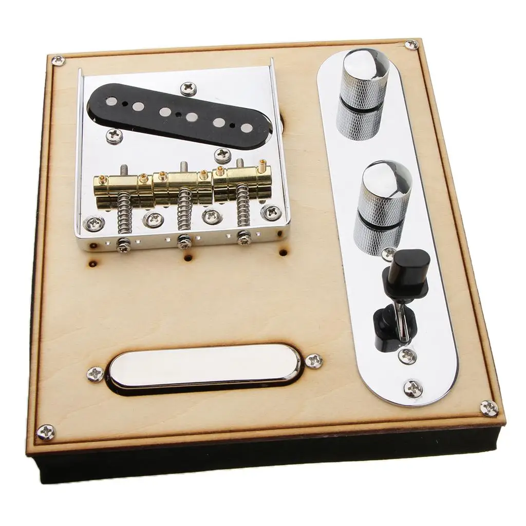Guitar Bridge Neck Pickup Chrome Vintage 3 Saddle Pickup Set for Electric Guitar Upgrade Kit - view 5