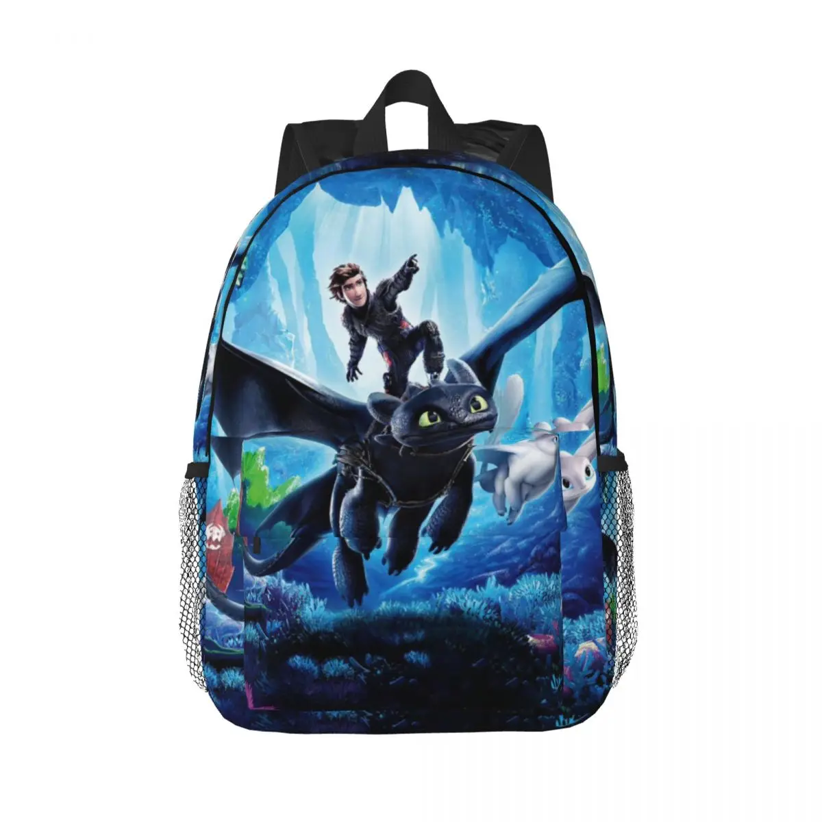 

How-to-Train Ur-Dragon For Girls Boys Large Capacity Student Backpack Lightweight waterproof Backpack 15inch