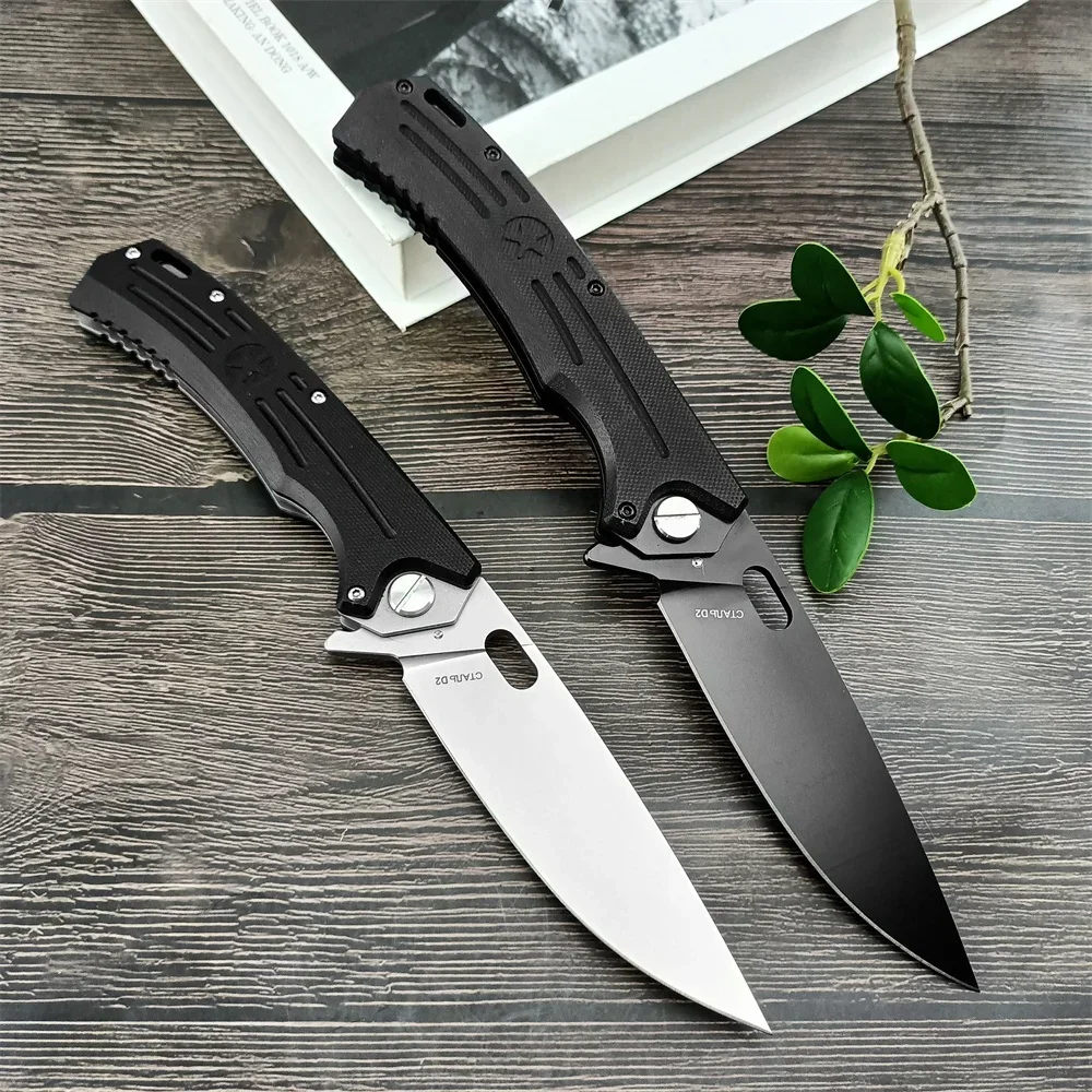 Pocket Russian HOKC Ball Bearing Flipper Folding Knife D2 Drop Point Blade G10 Handles Outdoor Hunting Tactical Knives EDC Tool