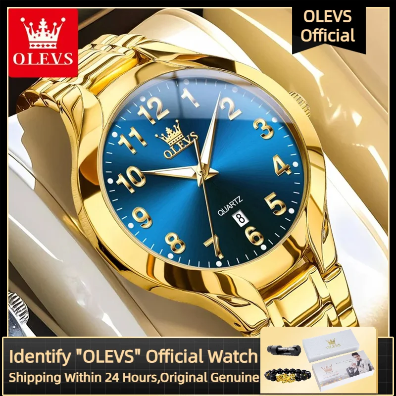 

OLEVS 3650 Man Watches High Quality Stainless steel 30M Waterproof Casual Wristwatches Relógios masculinos