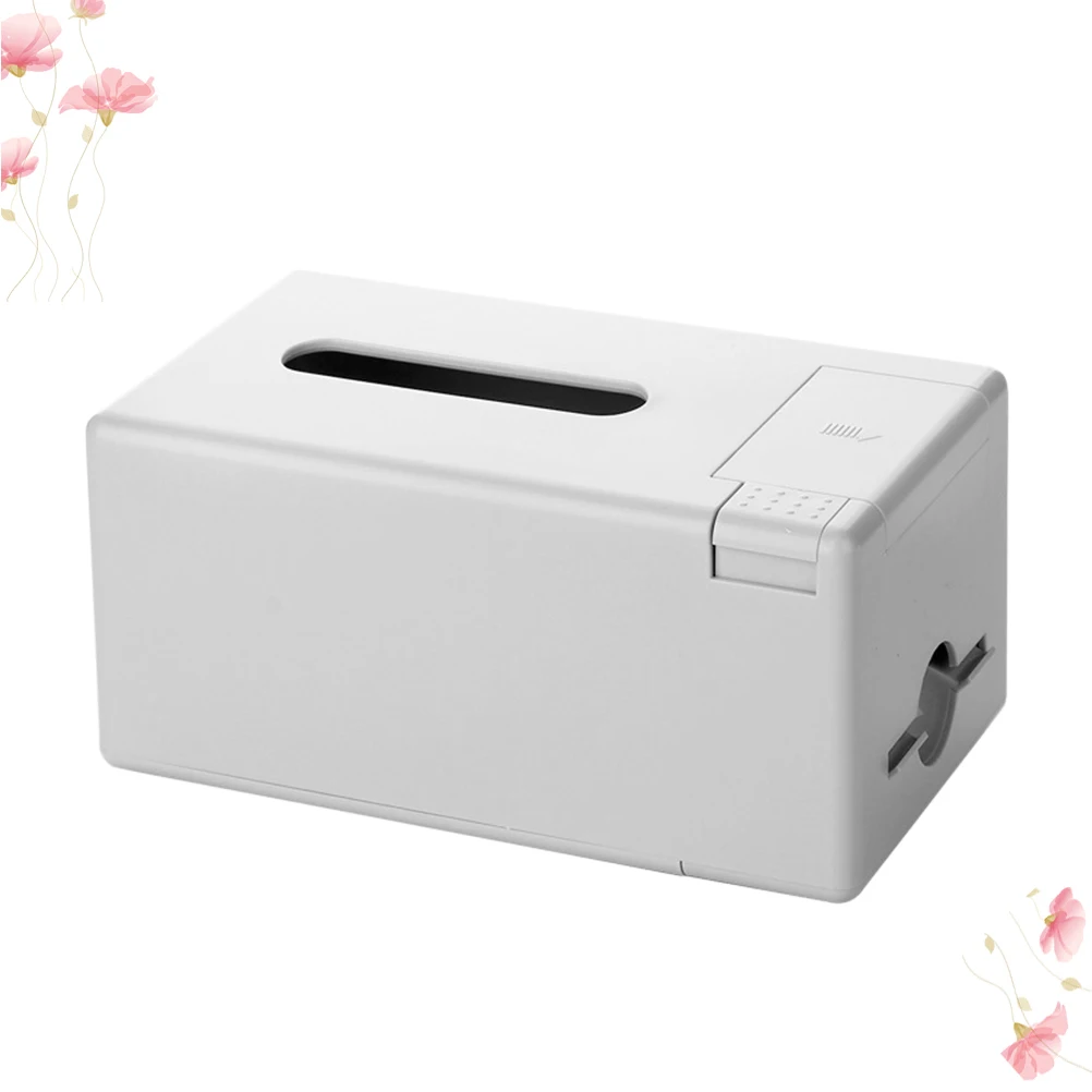 

Automatic Toothpick Dispenser Tissue Box Multifunction Desktop Organizer Anti Skid Base Living Room Bedroom Car Use