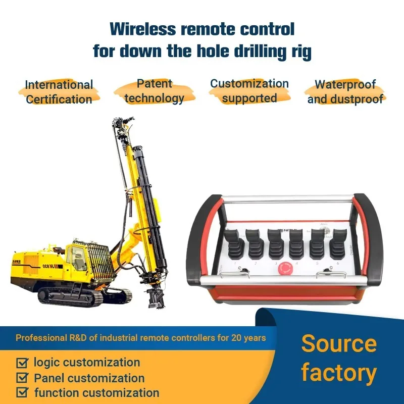 Fully-automatic 12V 24V Waterproof 8 Motors Joysticks Lorry Truck Remote Control Kits Crane Joystick Wireless Remote Control