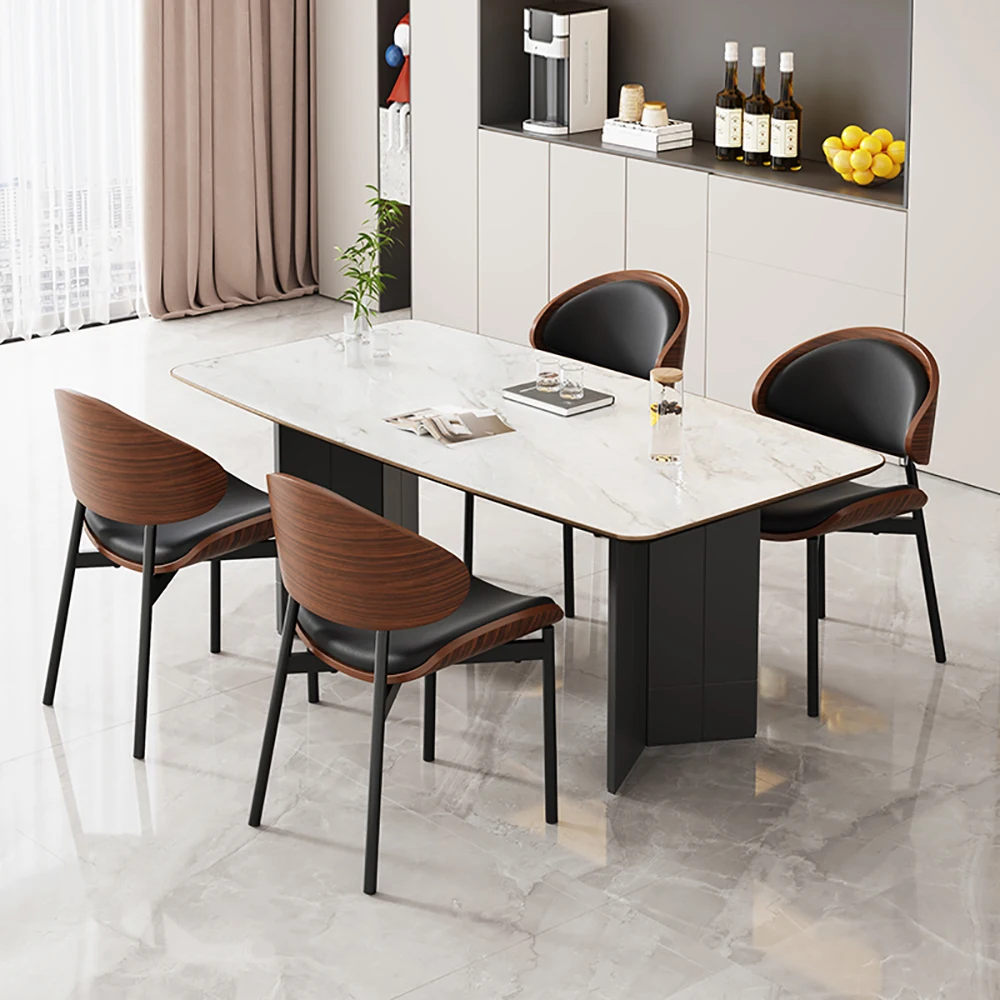 Chaises de Salle à Manger Ergonomiques de Luxe Nordique, Mobilier de Conférence et Bureau, Lot de 2