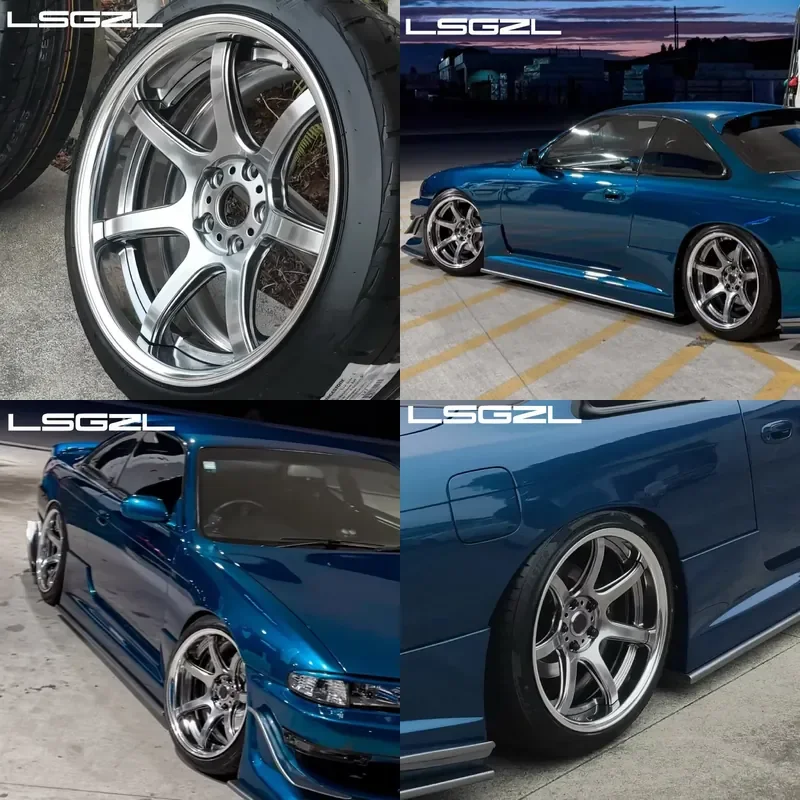 i LSGZL Custom Forged Wheels 18 19 20 21 22 Inch 5x112 5x120 5x114.3 Rims Alloy Matte Black Passenger Car for Rays