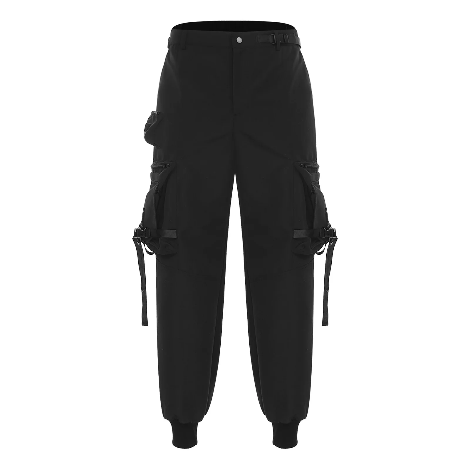 

Mens Cargo Pants Multiple Pockets Elastic Waistband Loose Jogger Pants Long Pants Trousers for Climbing Hiking Camping Fishing