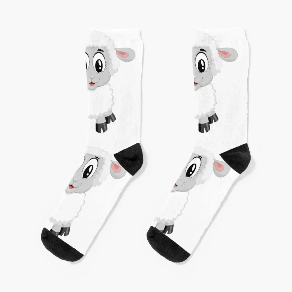 

Little farm lamb Socks cycling gifts funny sock with print Socks For Men Women's